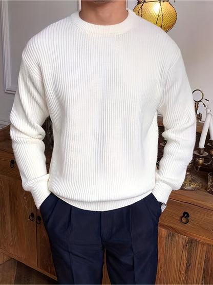 Mr. Gentle - Harmony Gebreide Sweater met Ronde Hals